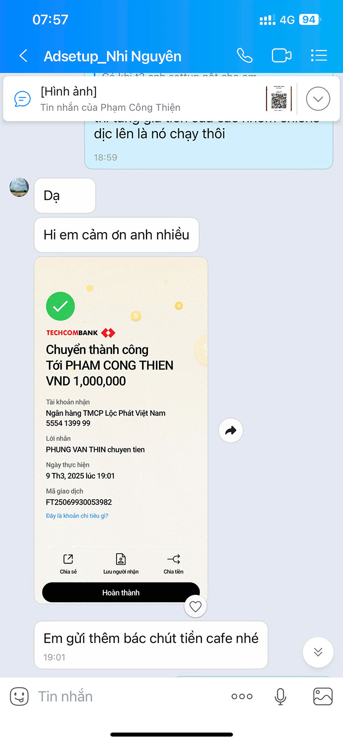 Dung Minh moi cafe Thien OBM 1
