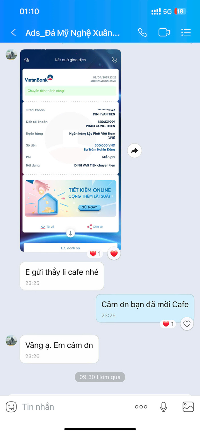 Da My Nghe Moi Cafe Thien OBM