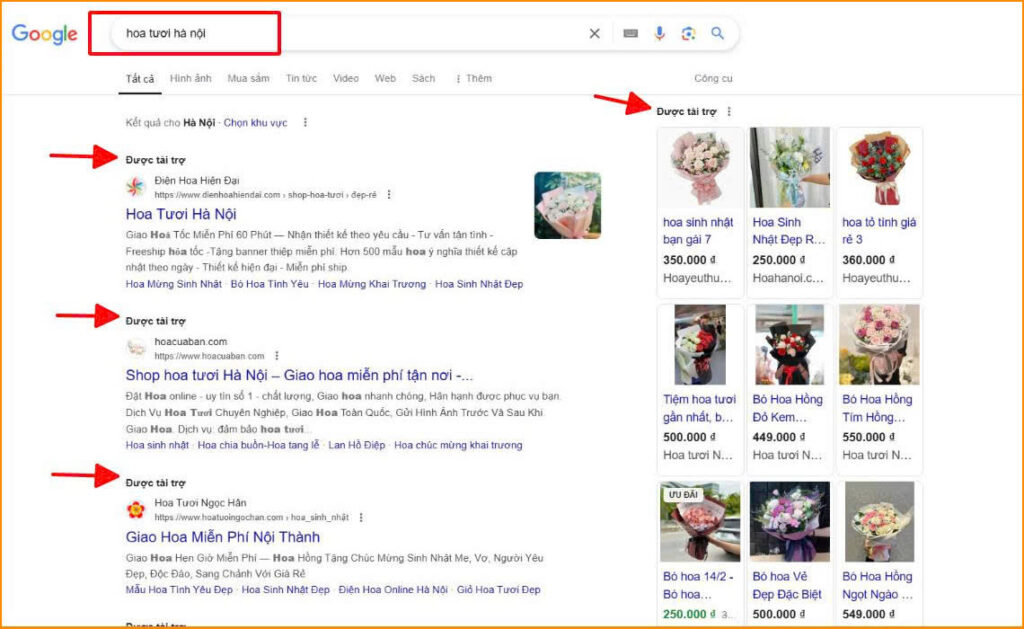 Dich vu chay quang cao Google Ads giup doanh nghiep duoc xuat hien tren Top dau cua ket qua tim kiem